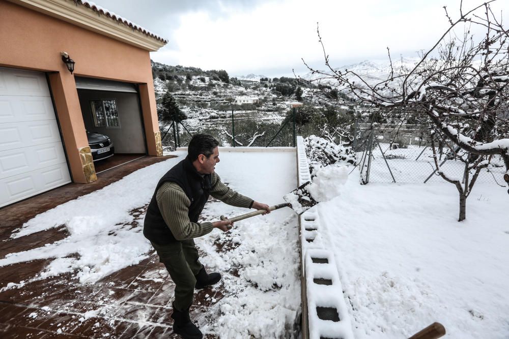 La nieve en la Marina Baixa