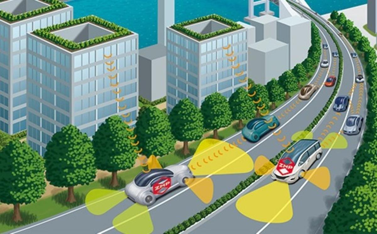 Imagen virtual de la tecnología de taxis robot de la firma de Japón ZMP.