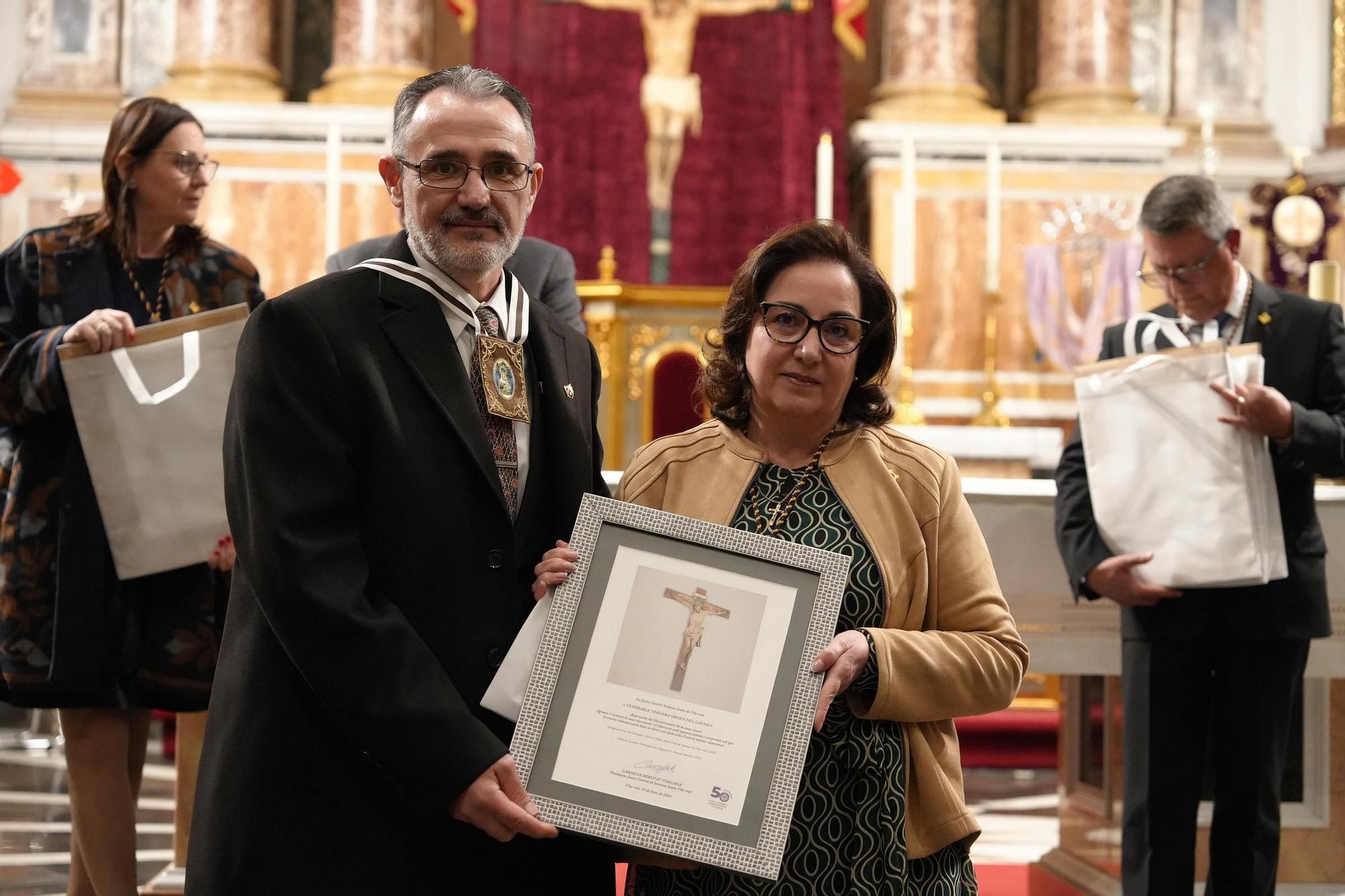 Las fotos de la misa para conmemorar el 50º aniversario de la Junta Central de Semana Santa de Vila-real