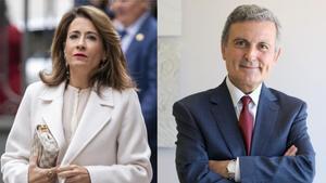 Raquel Sánchez, presidenta de Paradores, y Pedro Saura, nuevo presidente de Correos.