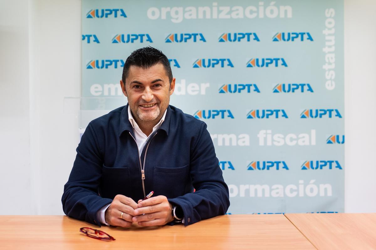 Eduardo Abad, Secretario General de UPTA, durante la entrevista