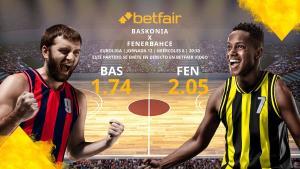 Saski Baskonia vs. Fenerbahçe: horario, TV, estadísticas, clasificación y pronósticos