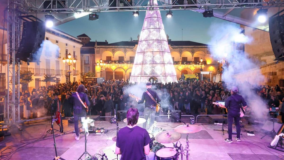 Concierto desarrollado esta Navidad en la Plaza de España de Lorca.