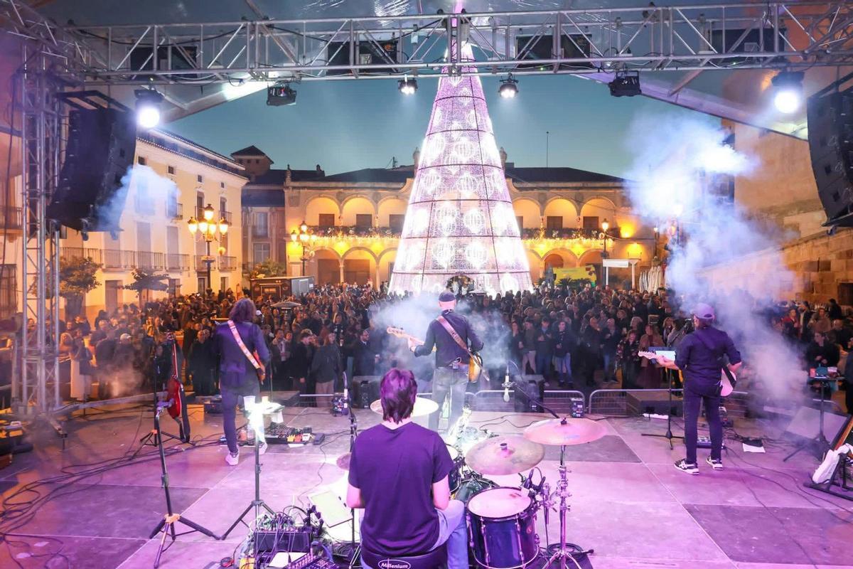 Concierto desarrollado esta Navidad en la Plaza de España de Lorca.