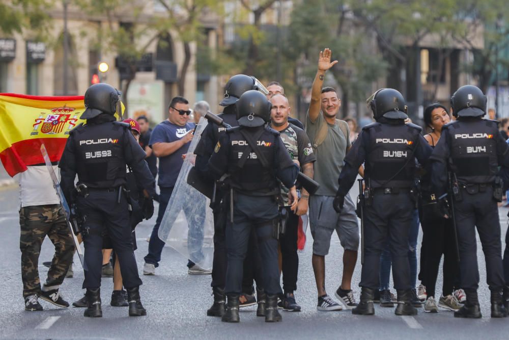 Manifestación 9 d'Octubre Valencia: tensión y altercados