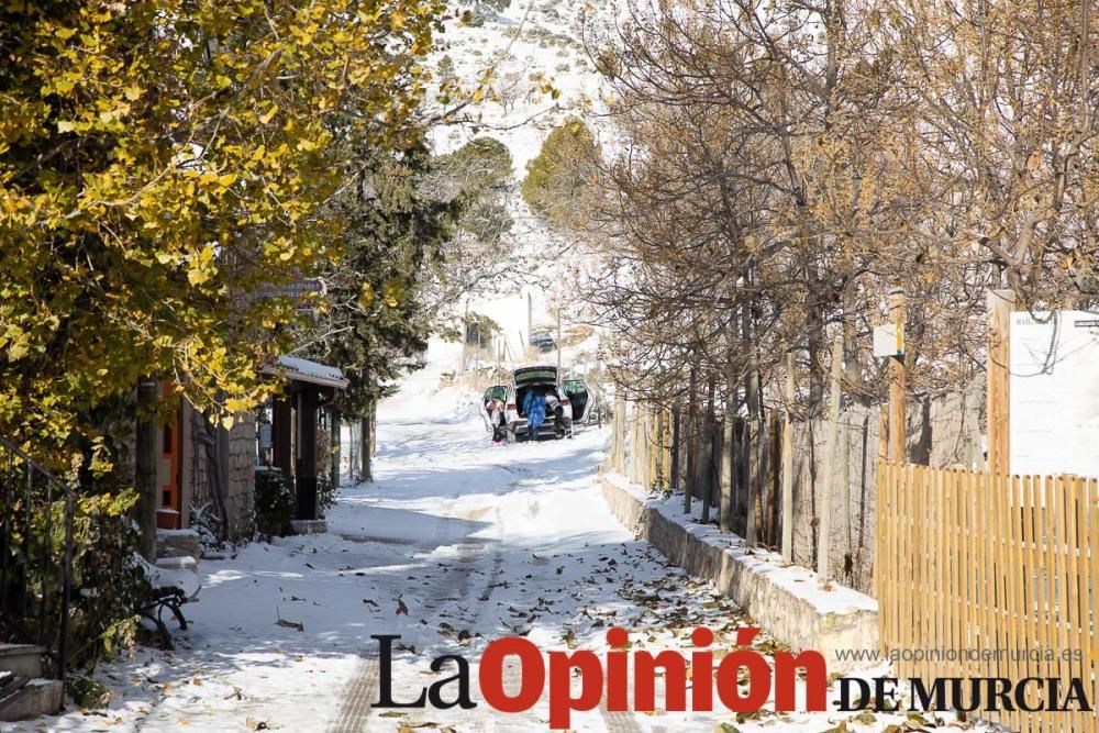 La nieve llega a las pedanías de la comarca del No