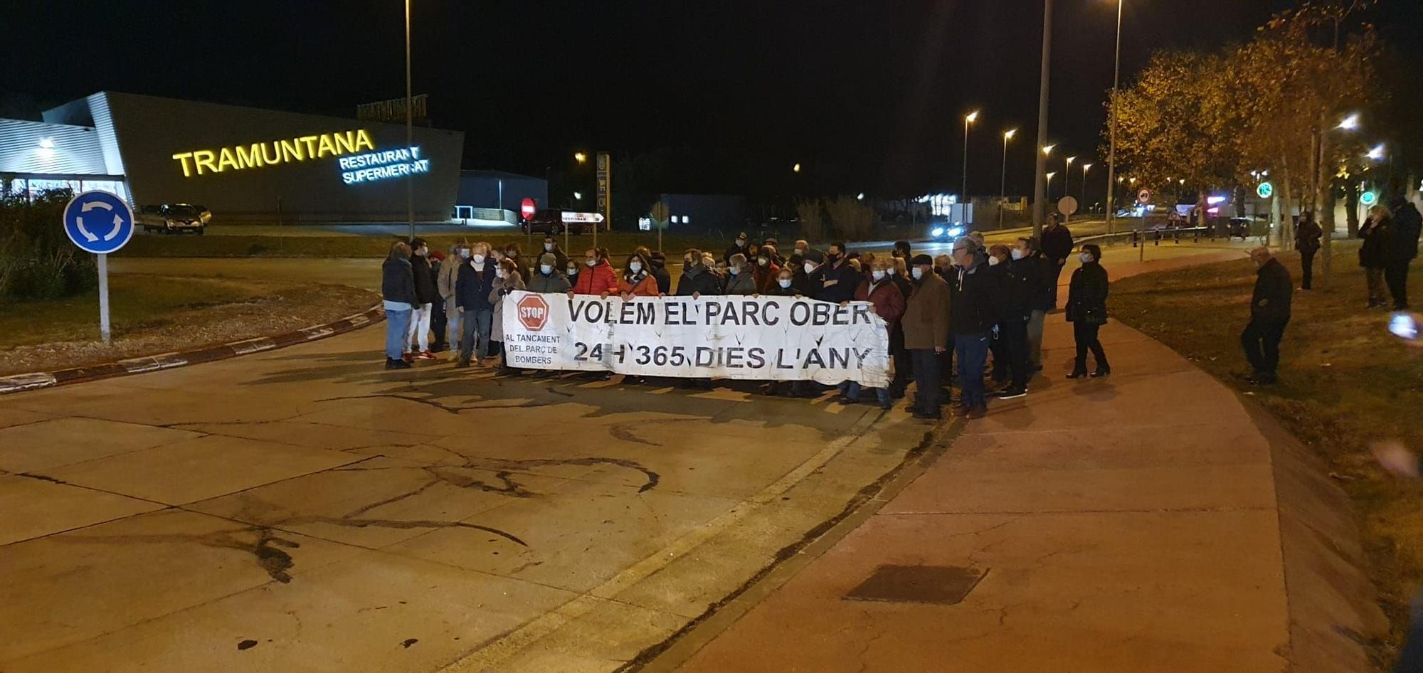 Protesta a la carretera, a la Jonquera