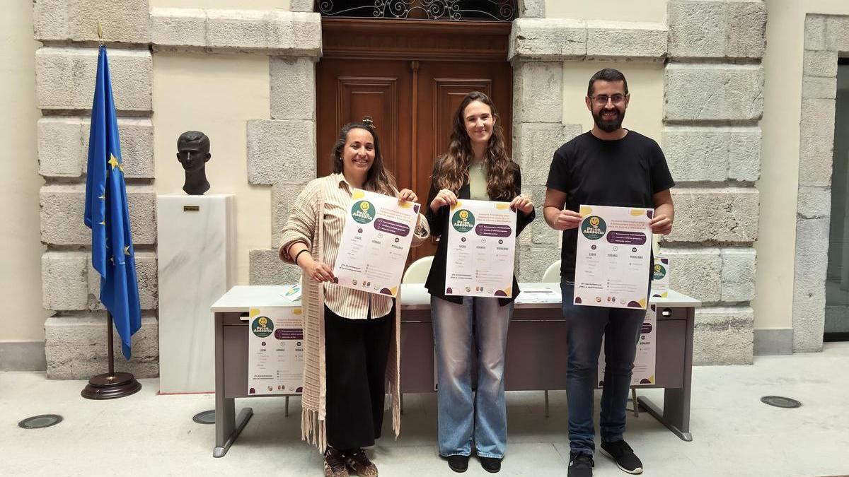 Por la izquierda, Priscila Alonso, Laura Merino y Miguel Arsenio Sánchez Pérez.