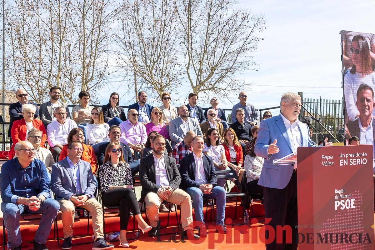 Presentación de José Vélez como candidato del PSOE a la presidencia de la Comunidad