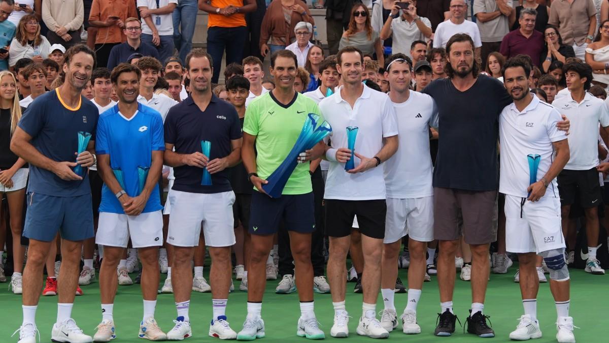 Los participantes del Rafa Nadal Academy Slam
