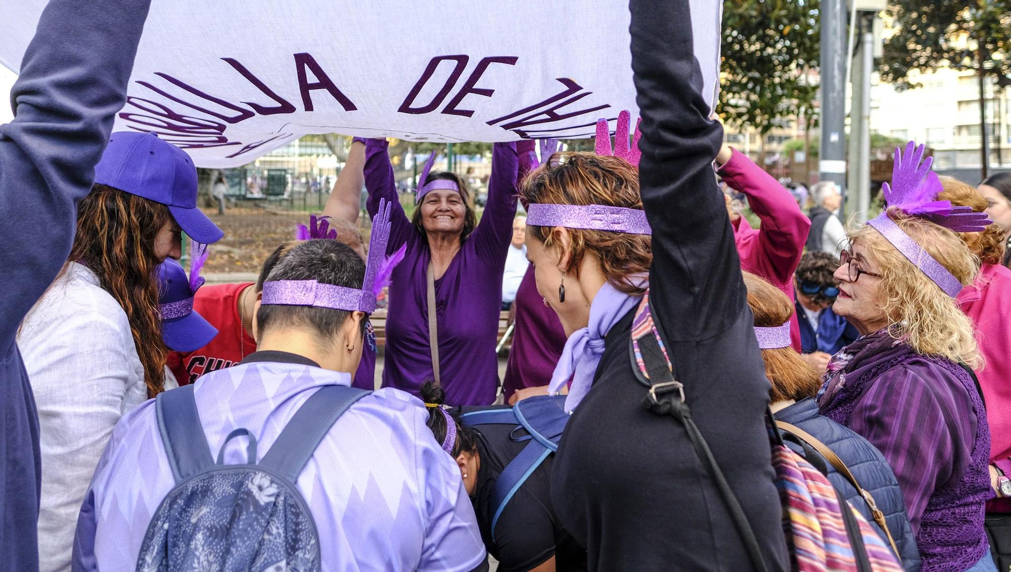 Manifestación por el 8M en Las Palmas de Gran Canaria