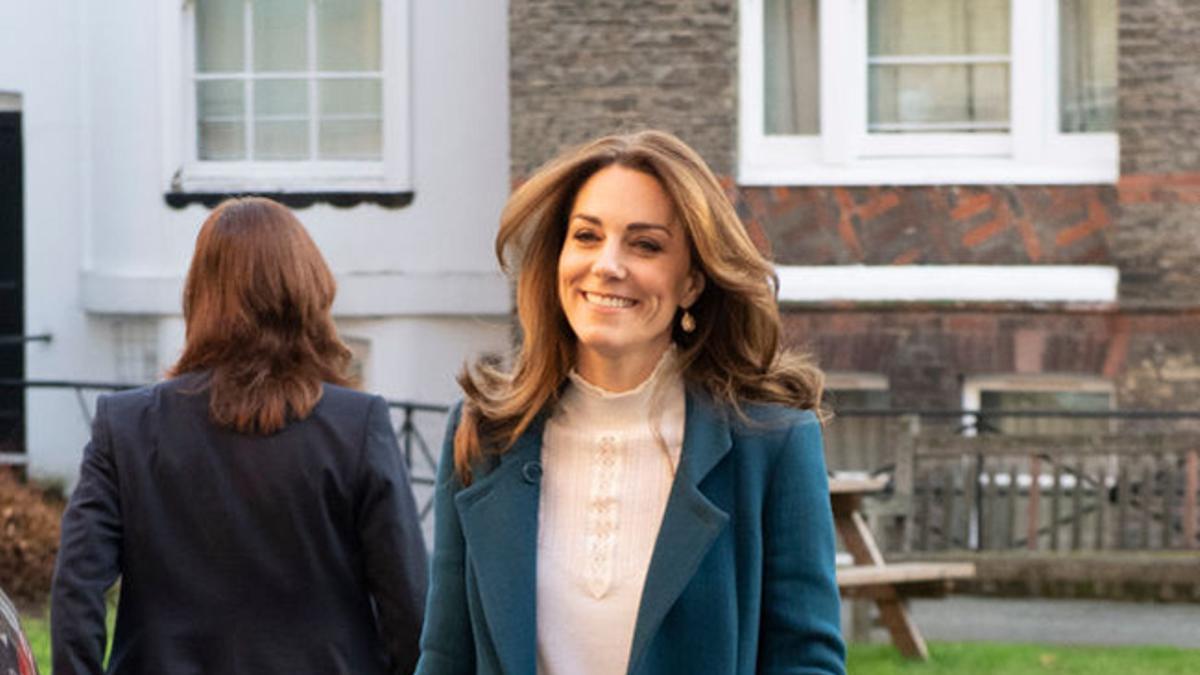 La duquesa de Cambridge, Kate Middleton, durante su visita a la escuela Stockwell Gardens de LEYF