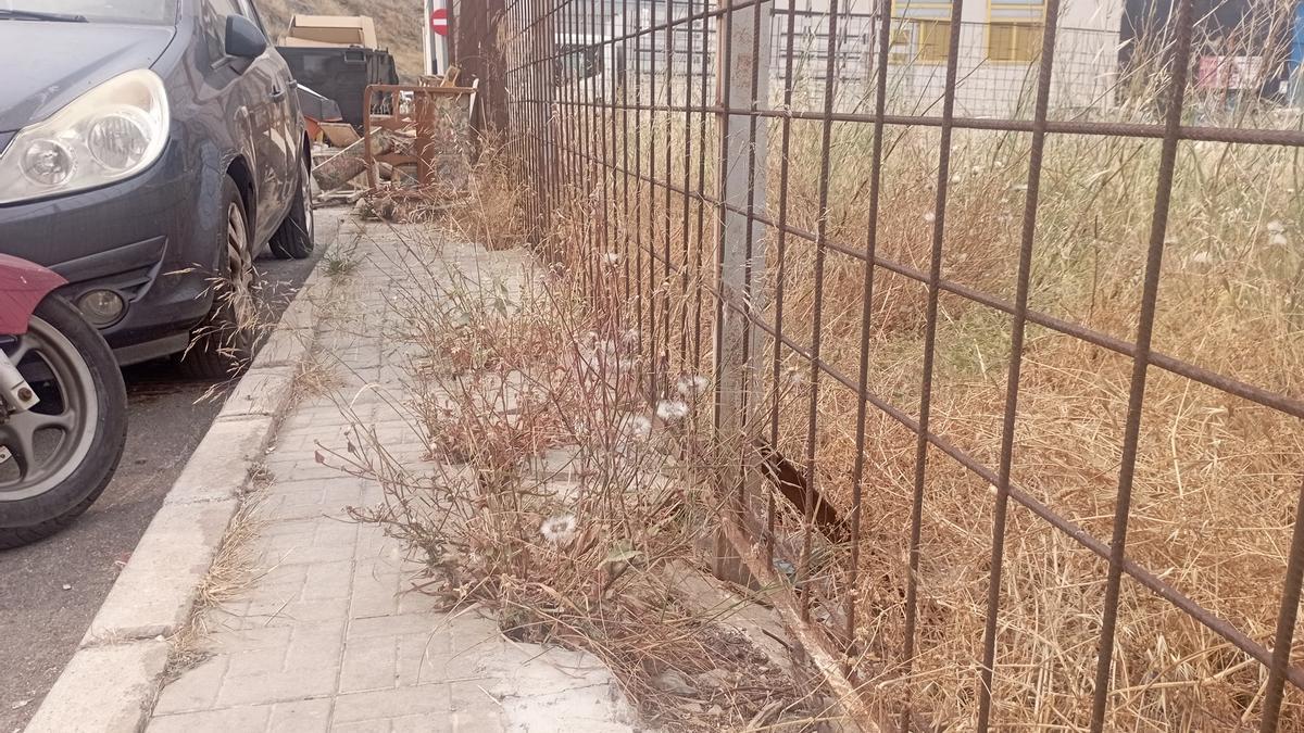 Un detalle de la calle Potosí, en La Pelusa, esta semana.