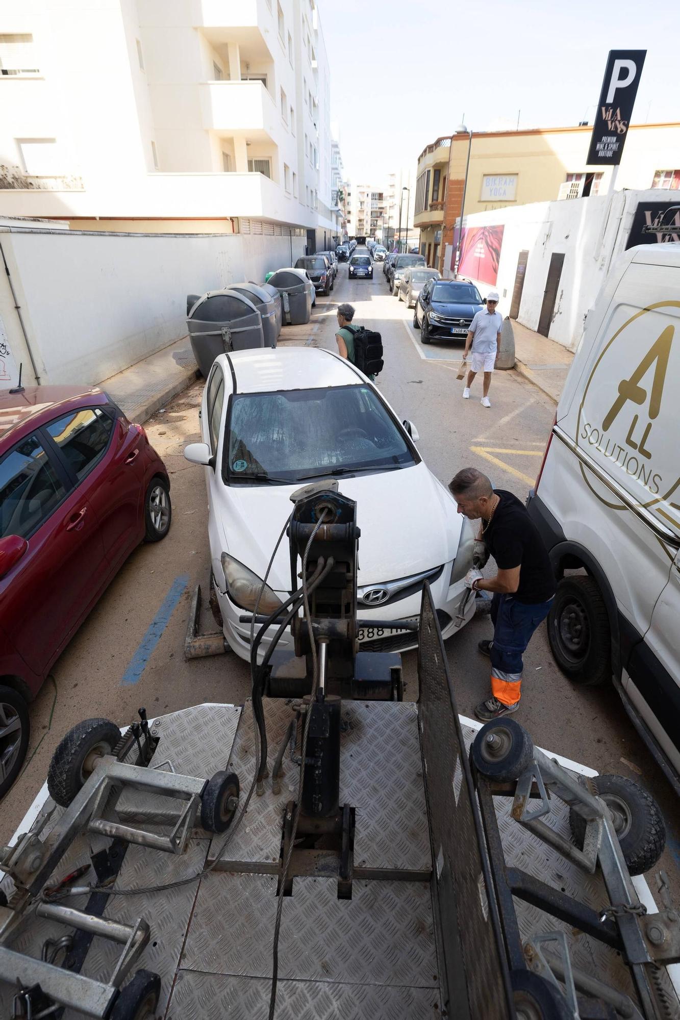 Así siguen los negocios afectados por la dana en Ibiza.