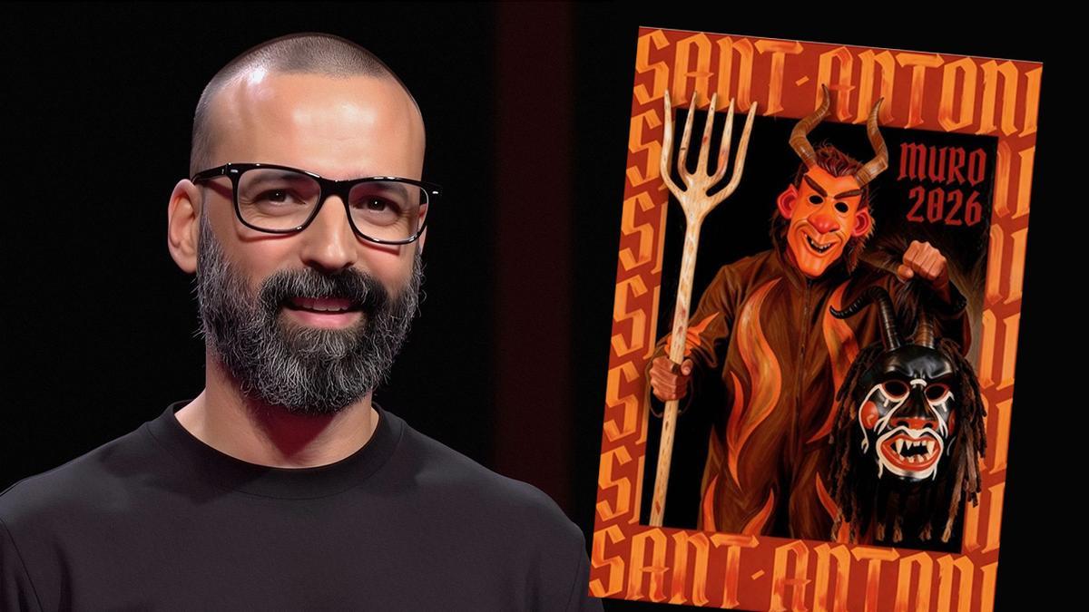 El catalán Marc Mallafré ha ganado este año el concurso de carteles de Sant Antoni de Muro.