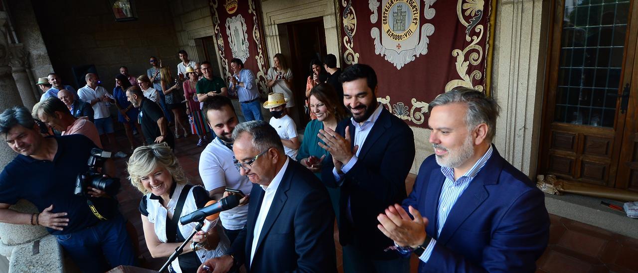 Una imagen del pregón de la feria de Plasencia.