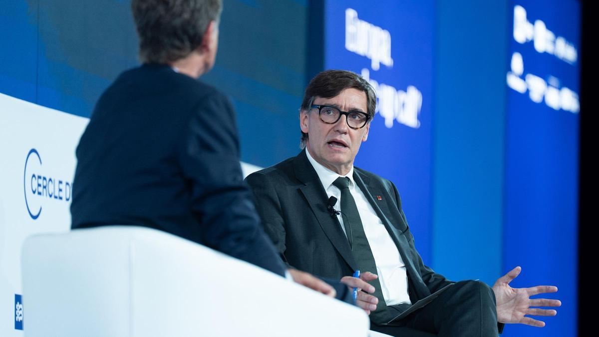 El presidente de la Generalitat de Catalunya, Salvador Illa en la tercera jornada de la Reunió Cercle dEconomia El presidente de la Generalitat de Catalunya, Salvador Illa en la tercera jornada de la Reunió Cercle dEconomia