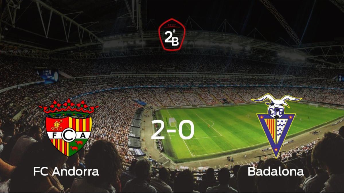 El FC Andorra vence 2-0 al Badalona en el Estadi Comunal