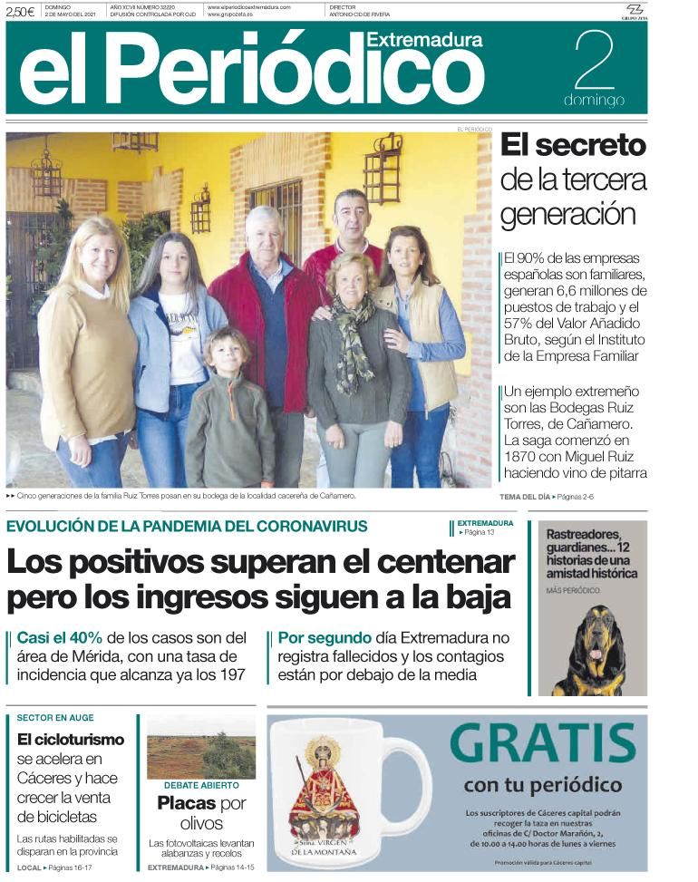 Consulta la portada correspondiente al día 2 de mayo del 2021