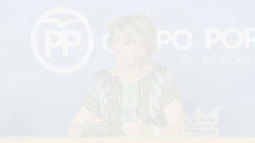 Aguirre: "Me parece muy mal que el PP no haya derogado la Ley de Memoria Histórica"