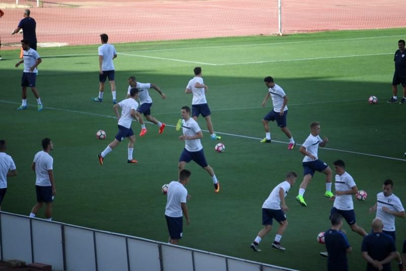 Entrenamiento de puertas abiertas del Málaga CF