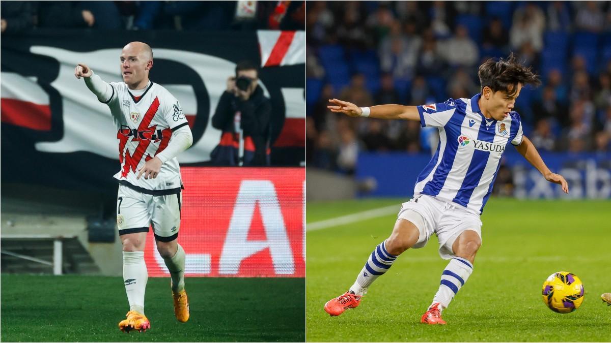 Isi Palazón y Take Kubo con sus respectivos equipos