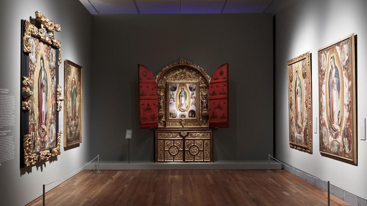 La exposición 'Tan lejos, tan cerca. Guadalupe de México en España', que se puede visitar en el Museo del Prado hasta el próximo 14 de septiembre.