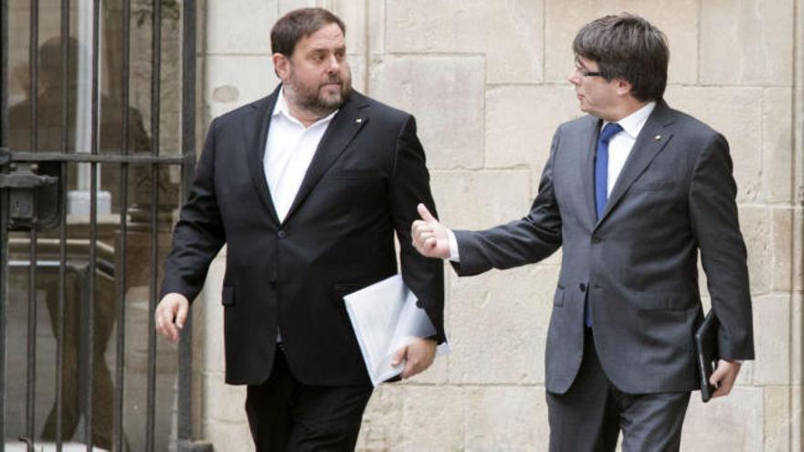 Junqueras declara &#039;&#039;suspendida&#039;&#039; la intervención económica por el recurso ante el TS