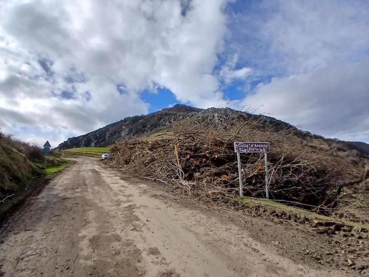 El tramo de la Collada de Arniciu.