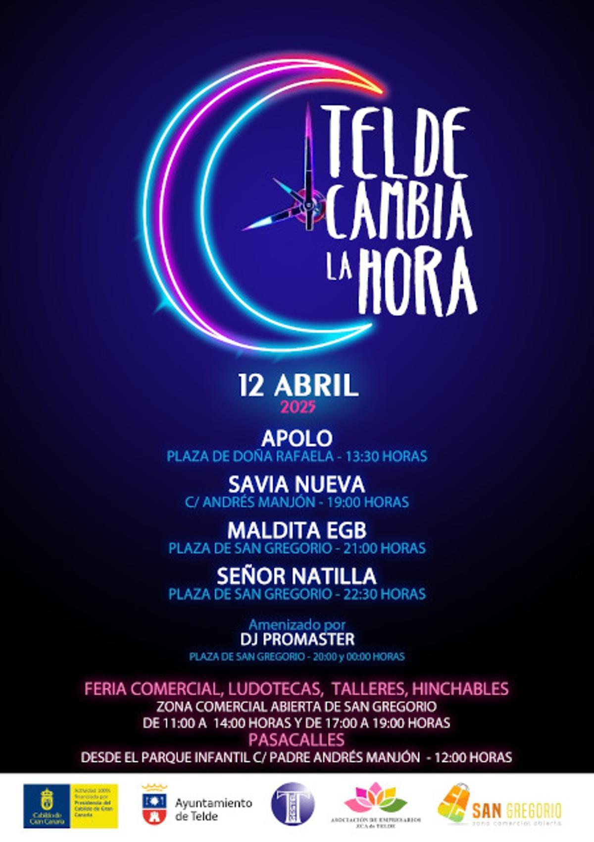 ‘Telde cambia la hora’ ofrece una jornada llena de actividades.