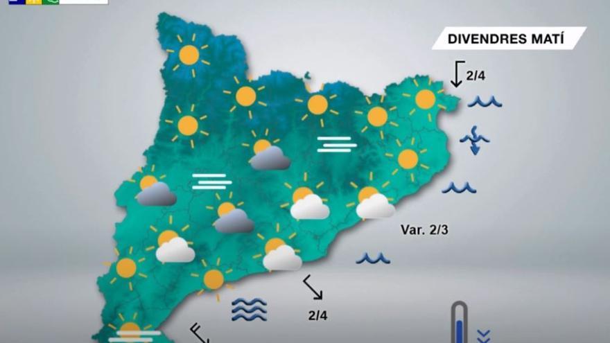 Marxa la pertorbació i puja la màxima fins als 10ºC