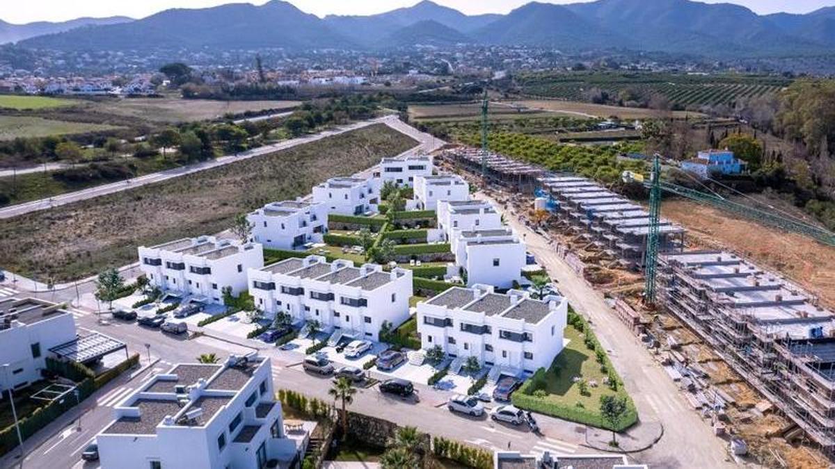 Vista general de Finca Peralta, la urbanización que Exxacon construye en Alhaurín de la Torre.