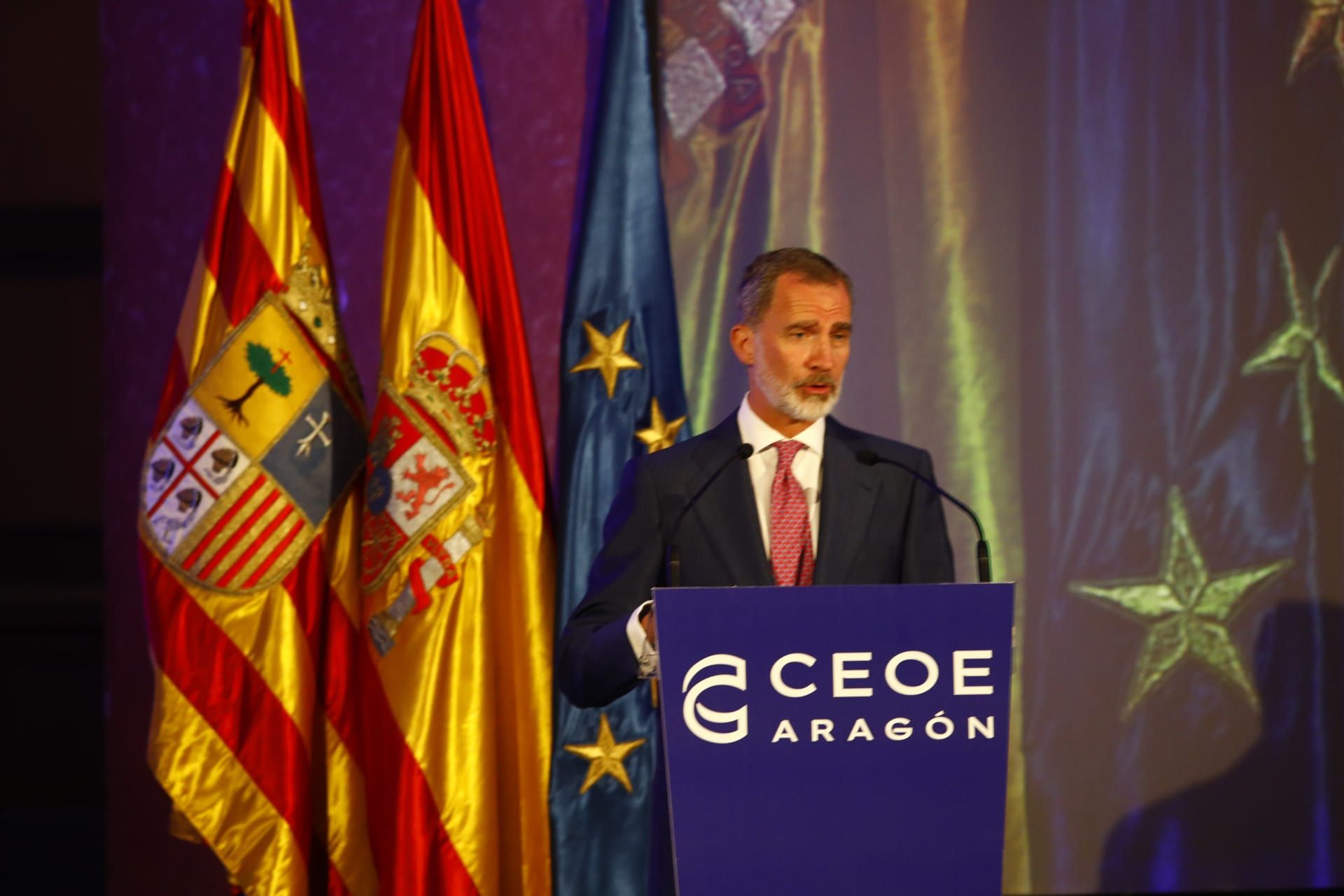 Felipe VI, en el 40 aniversario de CEOE Aragón