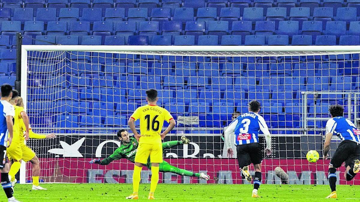 Samu Sáiz, a Cornellà, va marcar el primer penal del curs. El segon va ser diumenge passat.