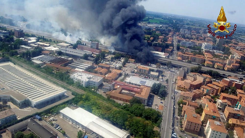 Explosió d'un camió cisterna a Itàlia