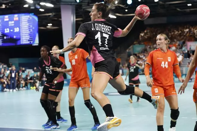 Balonmano en los Juegos Olímpicos: España - Países Bajos, en imágenes