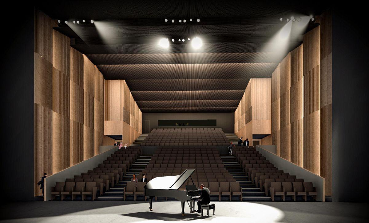 La gran pieza de la planta baja será el salón de actos, motor cultural del edificio.