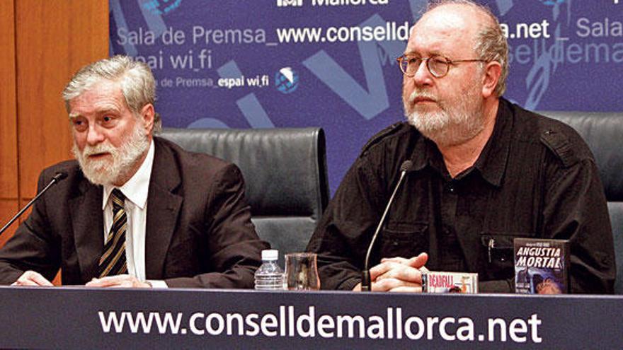 Pedro Barbadillo y Manuel Quadreny, durante la presentación de la película.