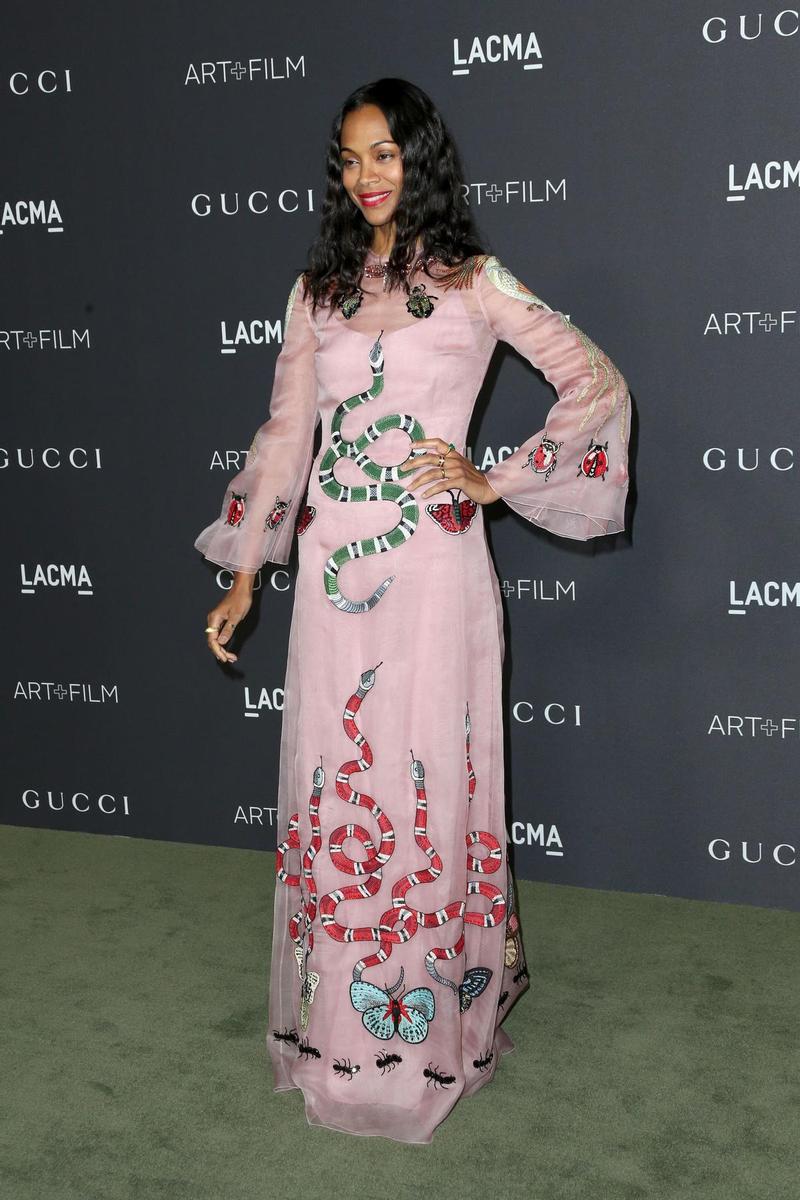 Zoe Saldana en la gala LACMA Art+Film 2016