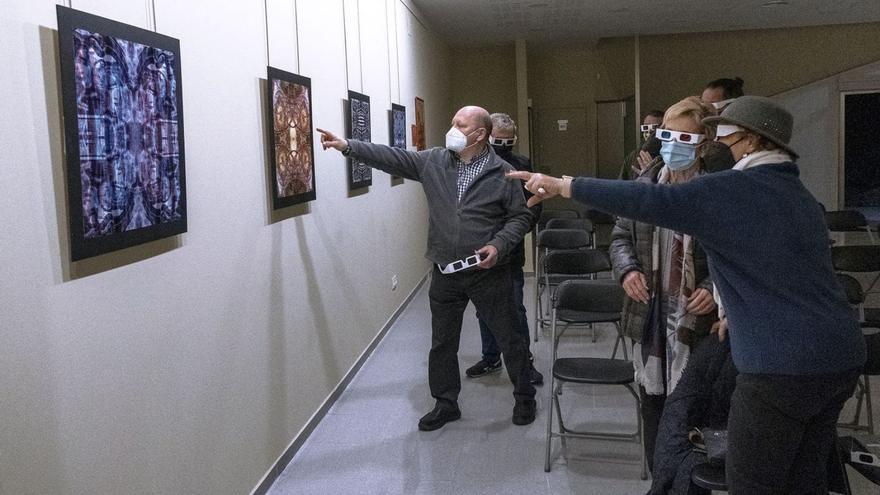 Imatge de la inauguració de l’exposició de Miquel Planchart a Rubí, el desembre del 2021.