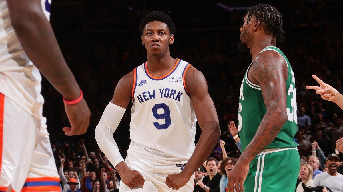 Un instante del Knicks - Celtics.