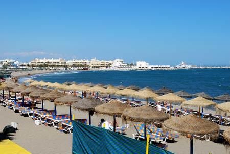 La playa de Santa Ana en Benalmádena.