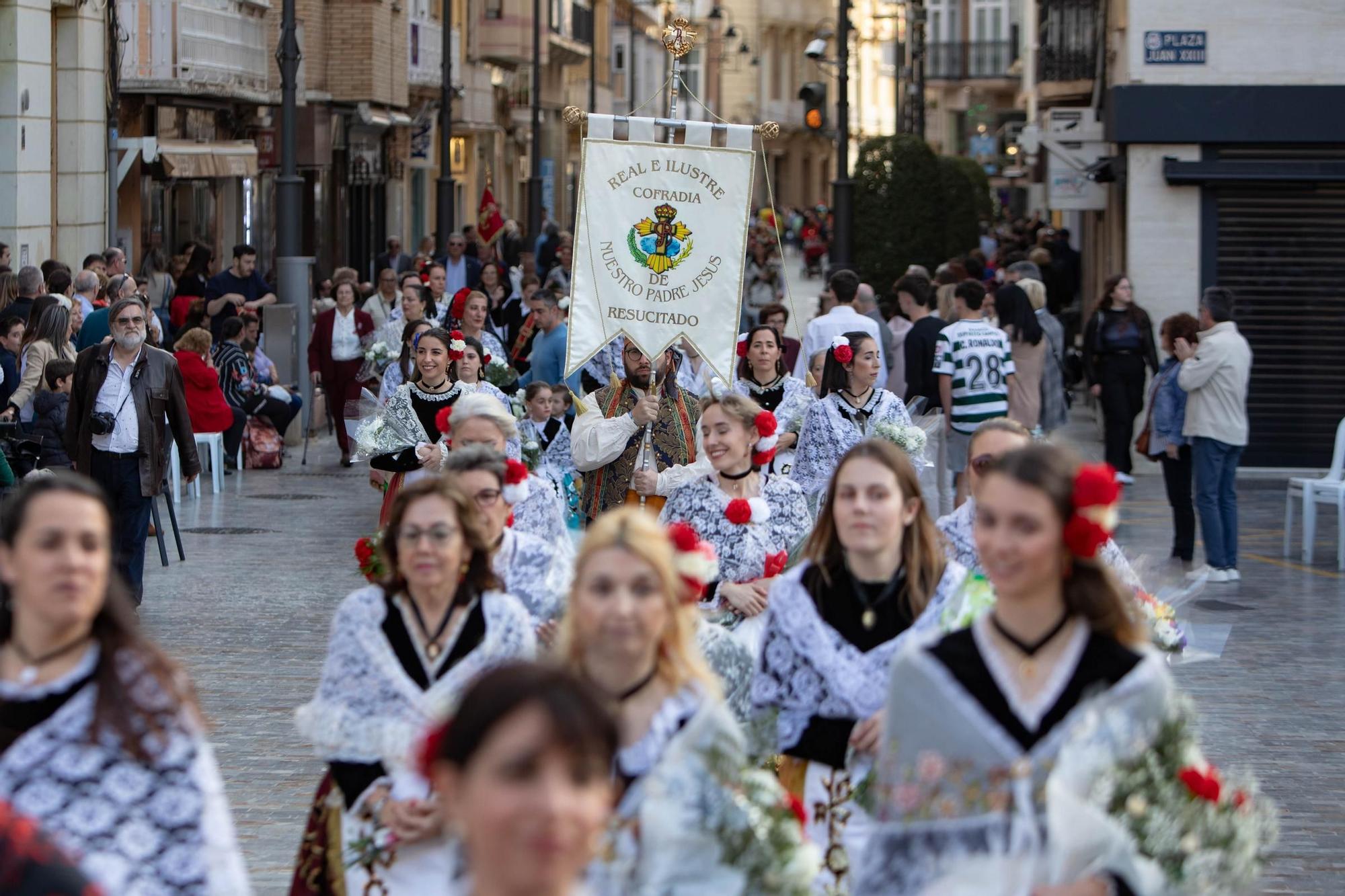 Ofrenda floral a la Virgen de la Caridad en Cartagena