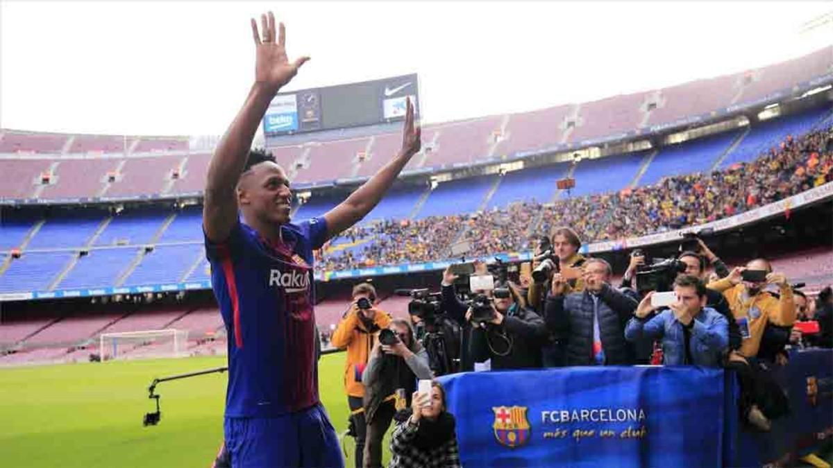 Yerry Mina, jugador colombiano del Barcelona