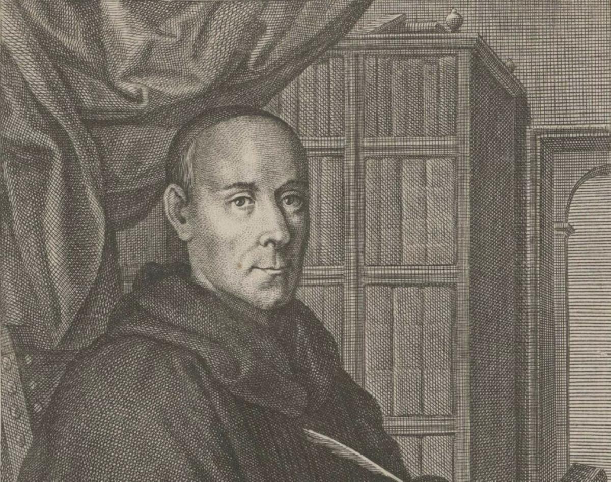 Retrato de Benito Jerónimo Feijoo, grabado de Juan Bernabé Palomino.