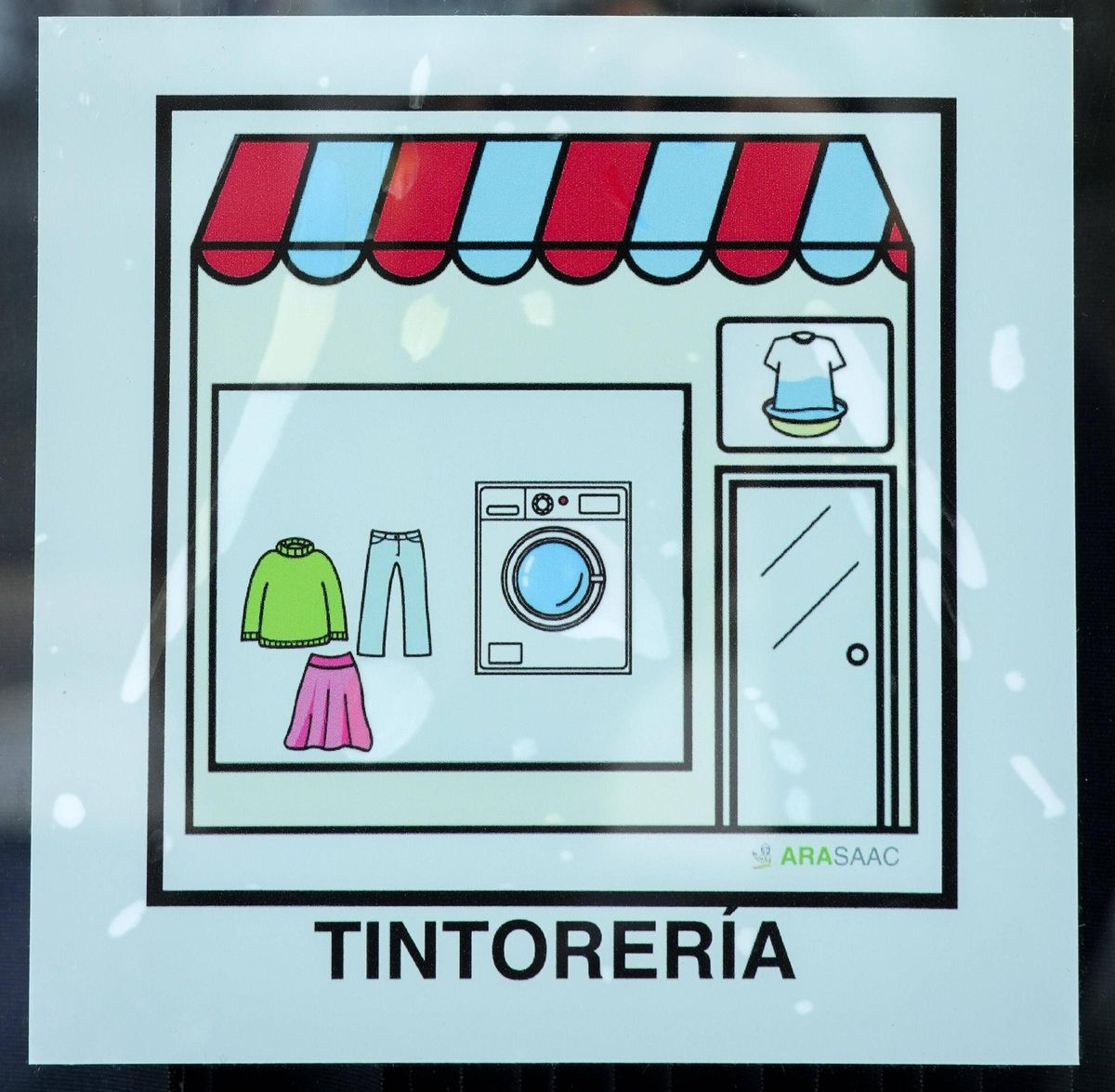 Pictograma inclusivo de 'Tintoreco'