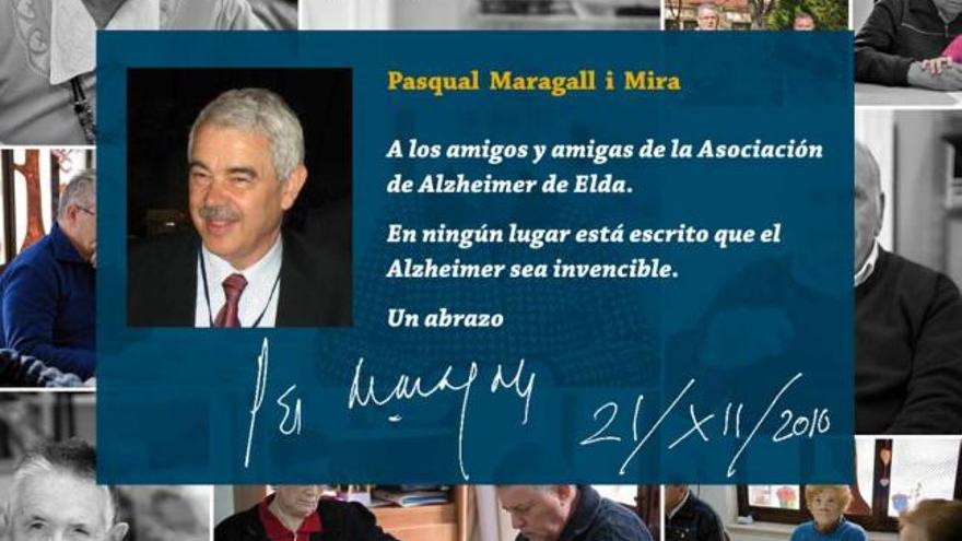 Mensaje de apoyo de Pasqual Maragall a la Asociación de Enfermos de Alzheimer de Elda.