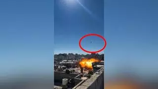 Así es un ataque con misil de Israel a la ciudad de Gaza