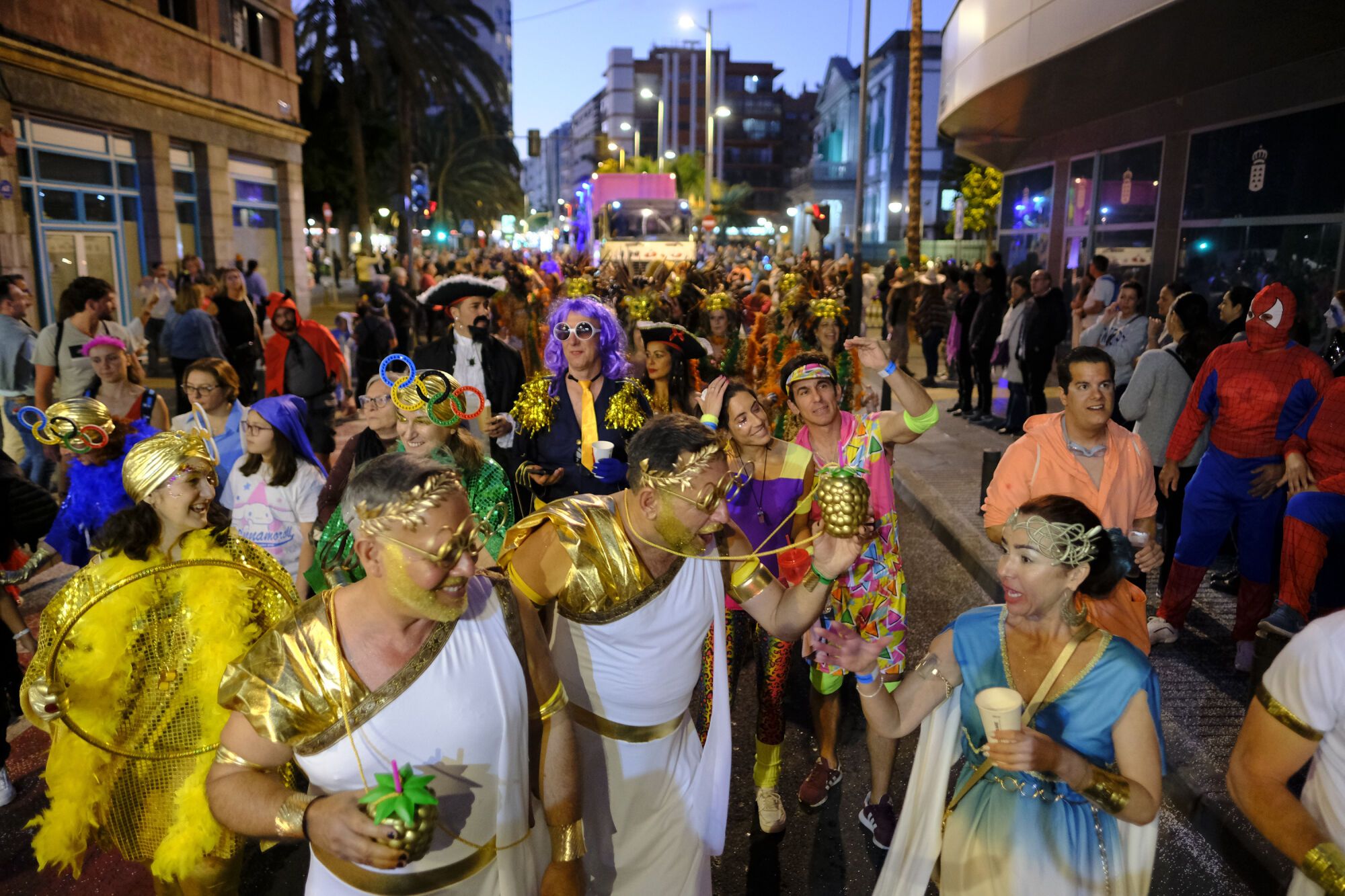Llegada de la Cabalgata del Carnaval de Las Palmas de Gran Canaria