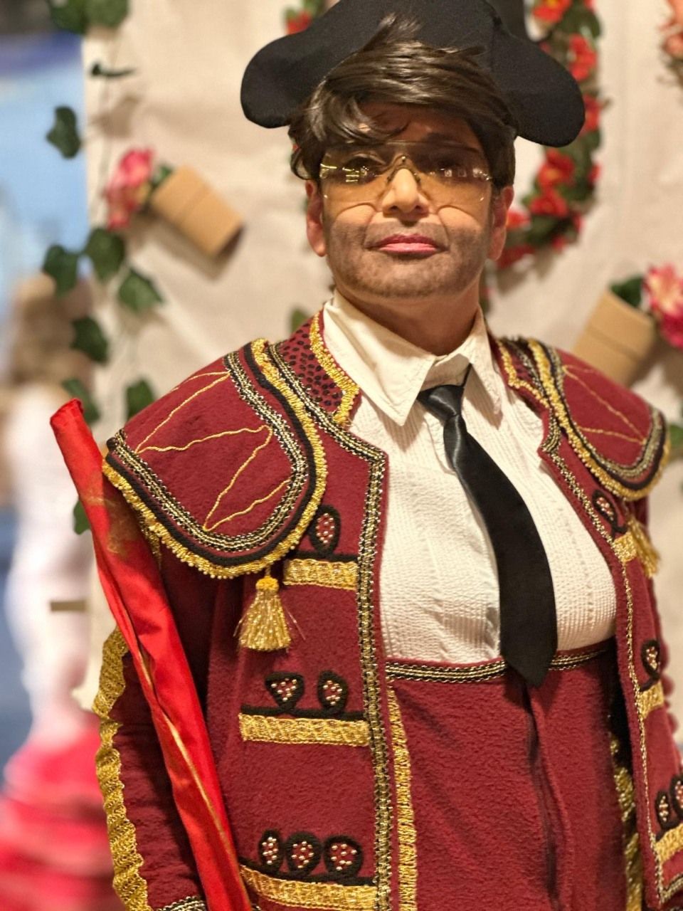 Asistentes a la fiesta de carnaval en el restaurante O 48 da Platería.